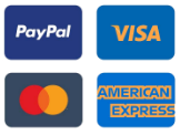 payment options (PayPal, visa, Mastercard, American Express)